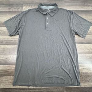 Free Fly Performance Mens Gray Short Sleeve Stretch Bamboo Blend Polo‎ Shirt 2XL